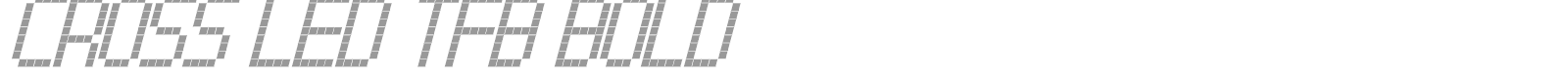 Cross Led Bold TFB font preview